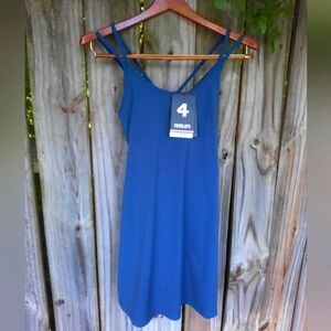 4 LAPS Vitality Dress Size XS BLUE NEW WITH TAGS
